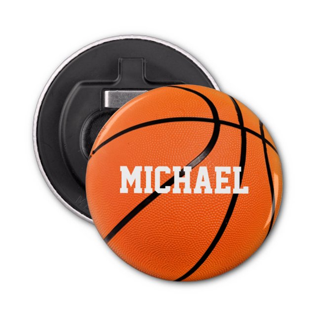 Basketball Your Name Bottle Opener (Front)