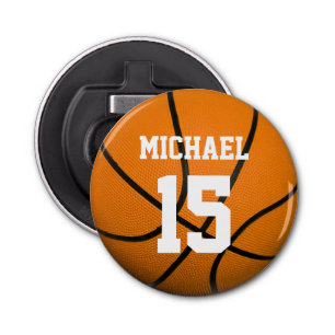 Basketball Your Name Bottle Opener