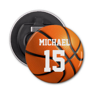 Basketball Your Name Bottle Opener