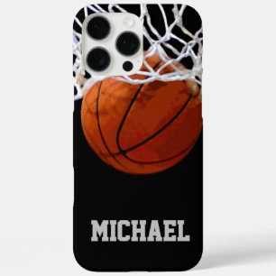 Basketball Your Name iPhone 16 Pro Max Case