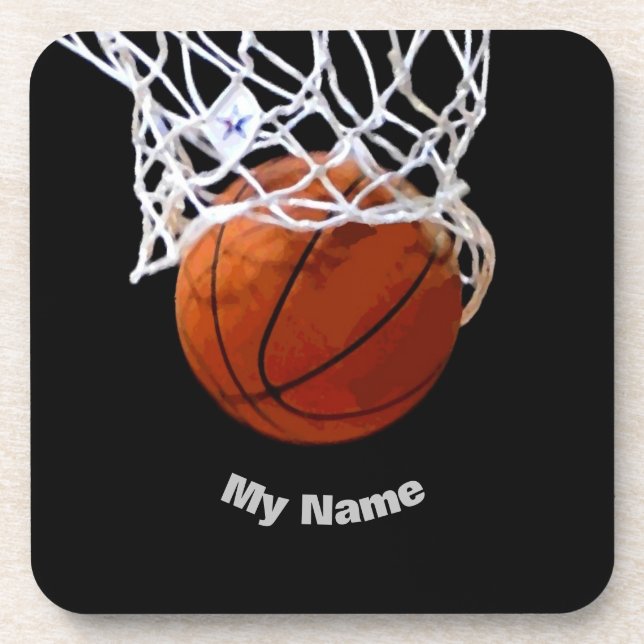 Basketball Your Name Coaster (Front)