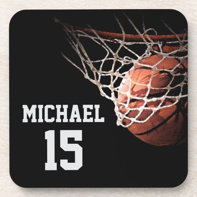 Basketball Your Name Coaster (Front)