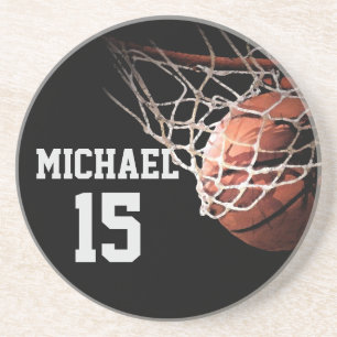 Basketball Your Name Coaster