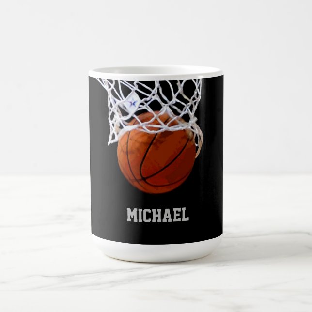 Basketball Your Name Coffee Mug (Center)
