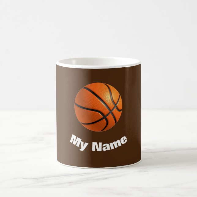 Basketball Your Name Coffee Mug (Center)