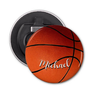 Basketball Your Name Custom Bottle Opener