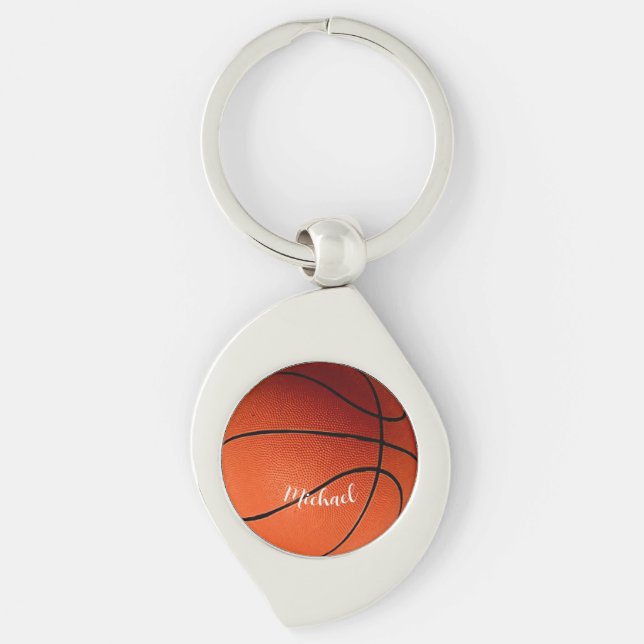 Basketball Your Name Custom Key Ring (Front)