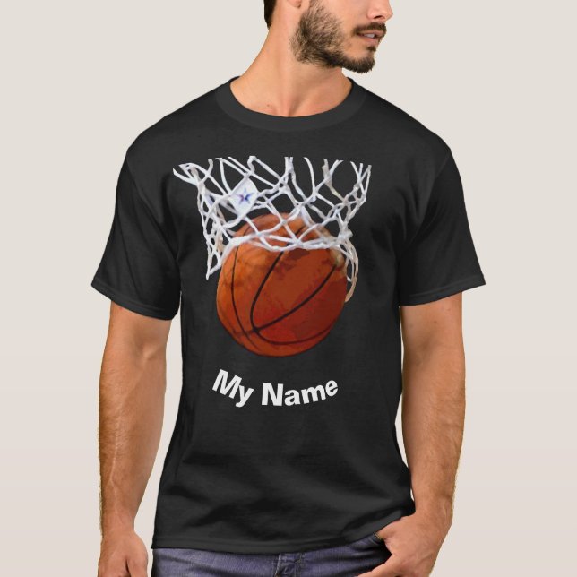 Basketball Your Name Custom T-Shirt (Front)