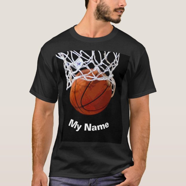 Basketball Your Name Custom T-Shirt (Front)