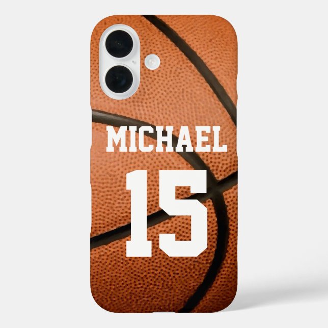 Basketball Your Name Customisable Case-Mate iPhone Case (Back)
