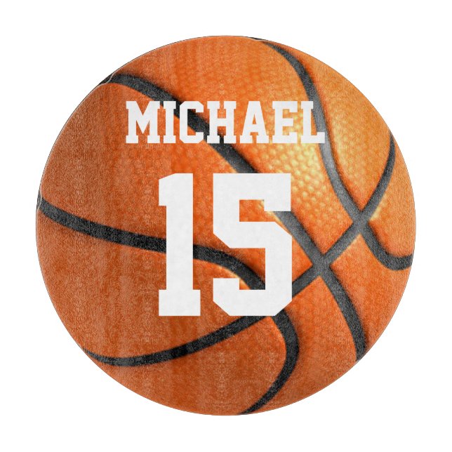 Basketball Your Name Cutting Board (Front)