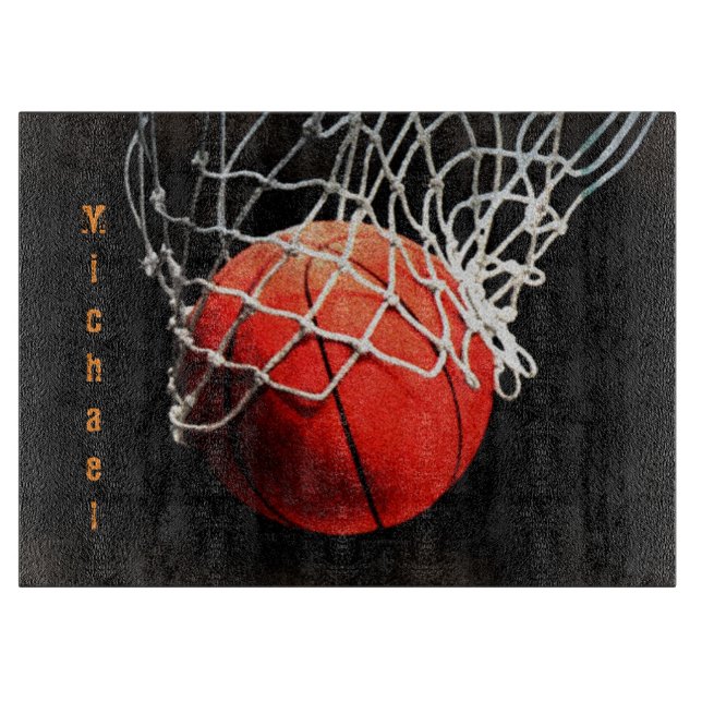 Basketball Your Name Cutting Board (Front)