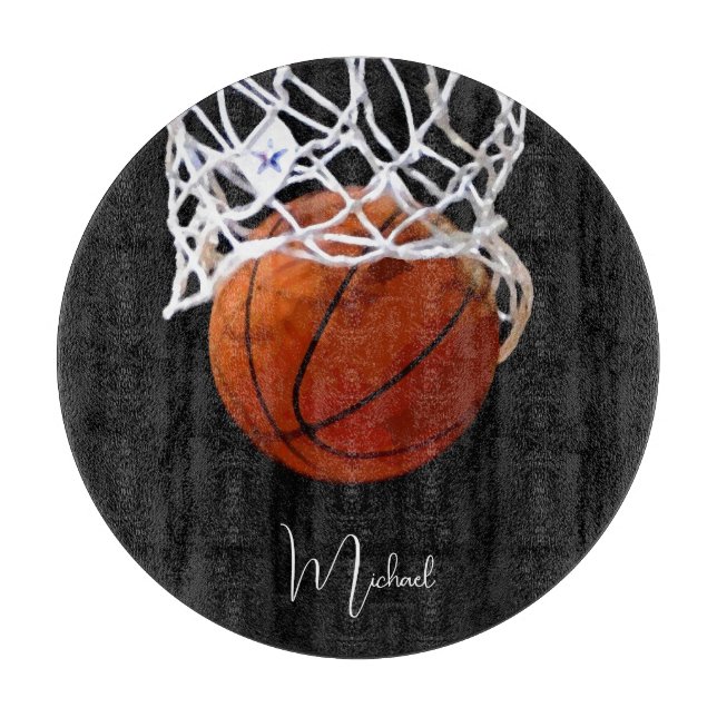 Basketball Your Name Cutting Board (Front)