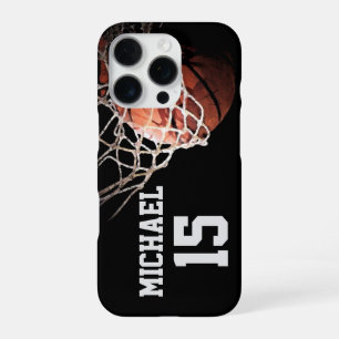 Basketball Your Name iPhone 16 Pro Case