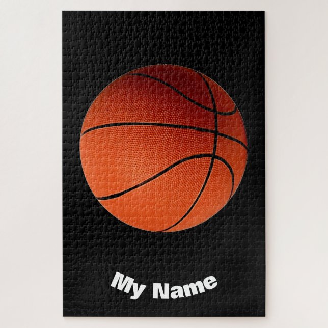 Basketball Your Name Jigsaw Puzzle (Vertical)