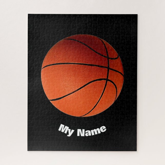 Basketball Your Name Jigsaw Puzzle (Vertical)