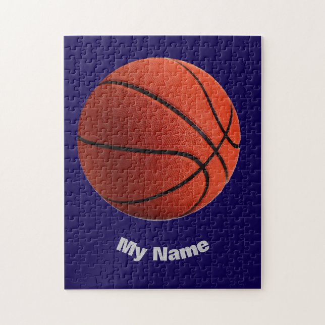 Basketball Your Name Jigsaw Puzzle (Vertical)