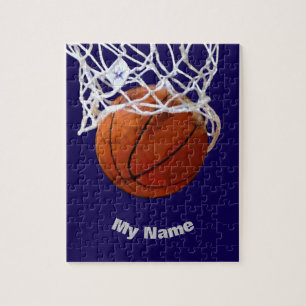 Basketball Your Name Jigsaw Puzzle
