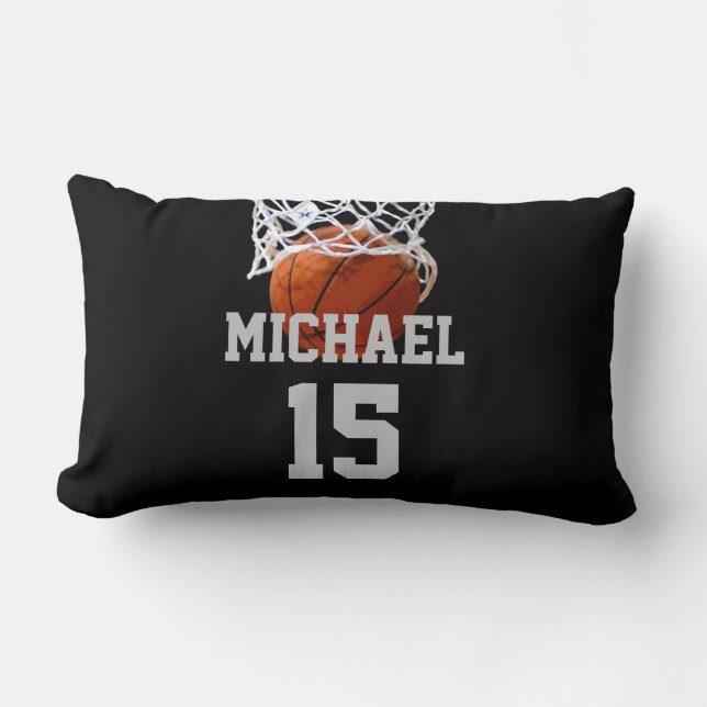Basketball Your Name Lumbar Cushion (Front)