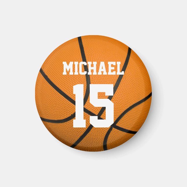 Basketball Your Name Magnet (Front)