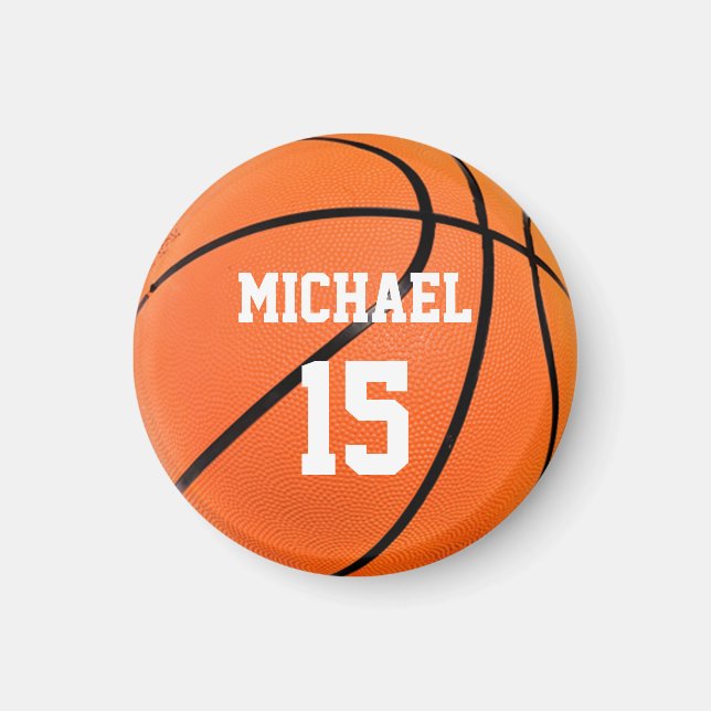 Basketball Your Name Magnet (Front)