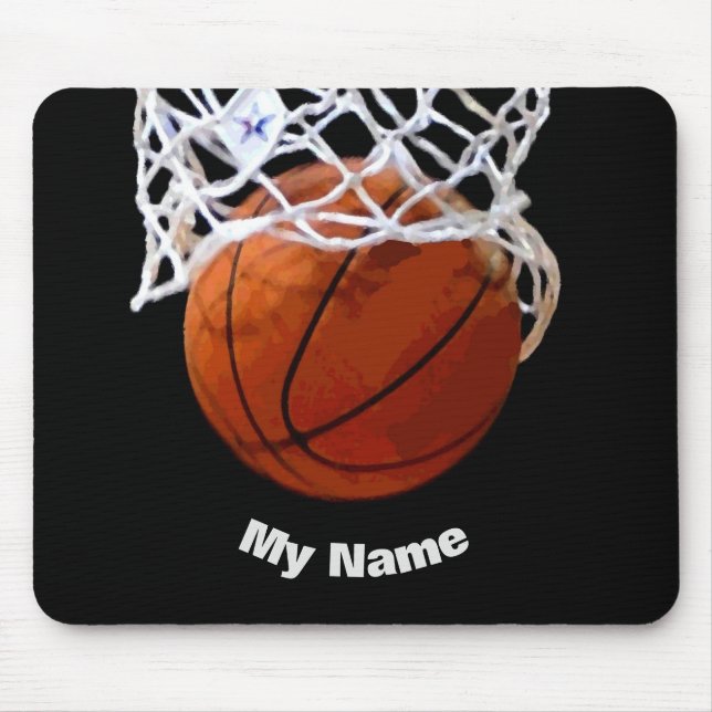 Basketball Your Name Mouse Pad (Front)