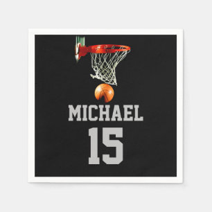 Basketball Your Name Napkin