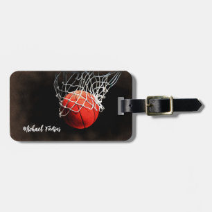 Basketball Your Name Personal Information Address  Luggage Tag