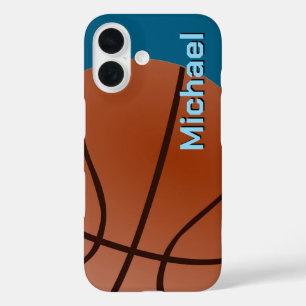Basketball Your Name Personal Information   iPhone 16 Case
