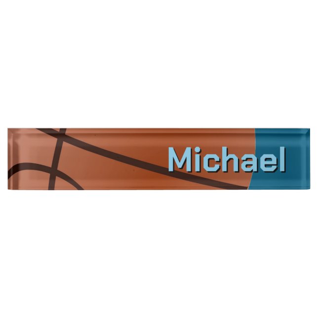 Basketball Your Name Personal Information   Nameplate (Front)