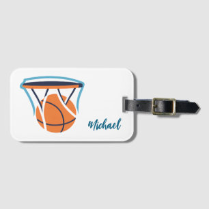 Basketball Your Name Personal Luggage Tag