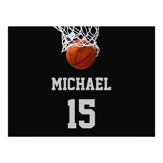 Basketball Your Name Photo Print (Front)