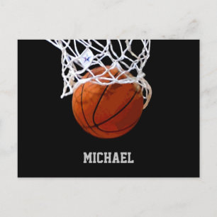 Basketball Your Name Postcard