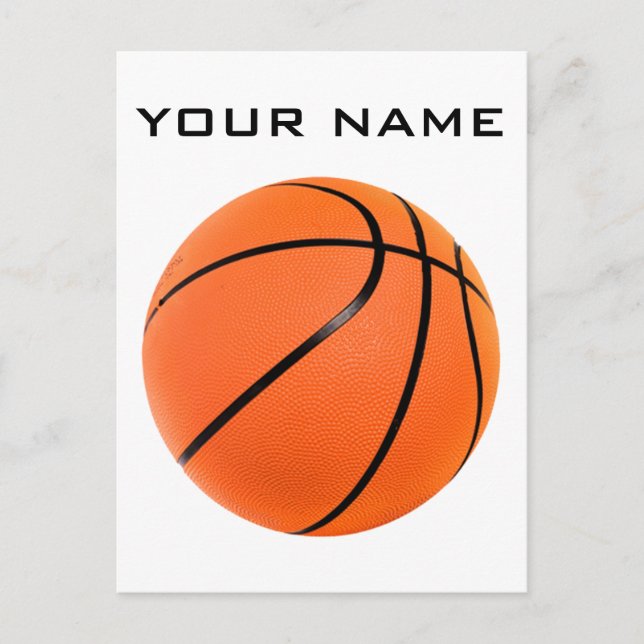 Basketball Your Name Postcard (Front)