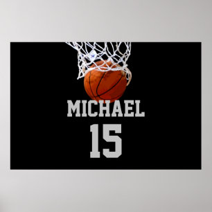 Basketball Your Name Poster