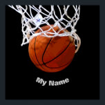 Basketball Your Name Poster<br><div class="desc">Digital Sporting Images and Artworks - We Love Basketball - American Popular Sports</div>