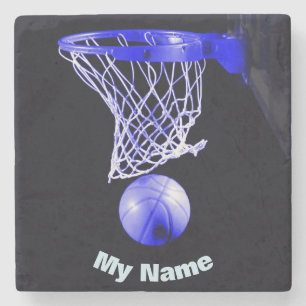 Basketball Your Name Stone Coaster