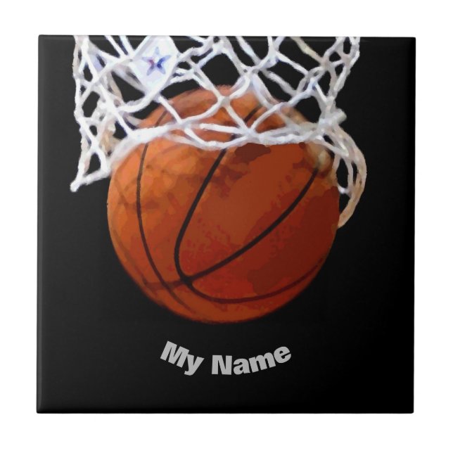 Basketball Your Name Tile (Front)