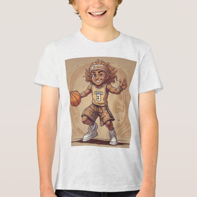 BasketBaller Tri-Blend Shirt (Front)