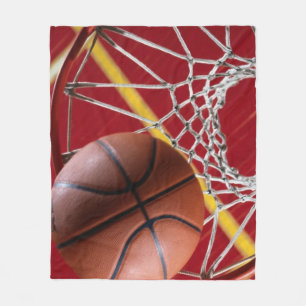 Basketballs and Net Fleece Blanket