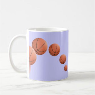 Basketballs in Air Coffee Mug