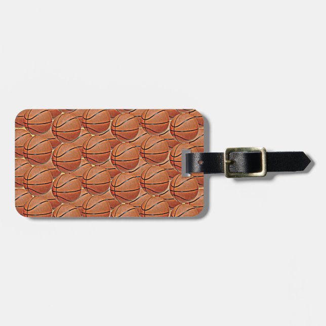 BASKETBALLS LUGGAGE TAG (Front Horizontal)