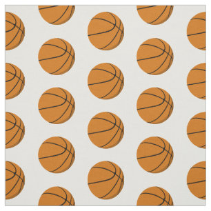 basketballs on any colour background sports patter fabric