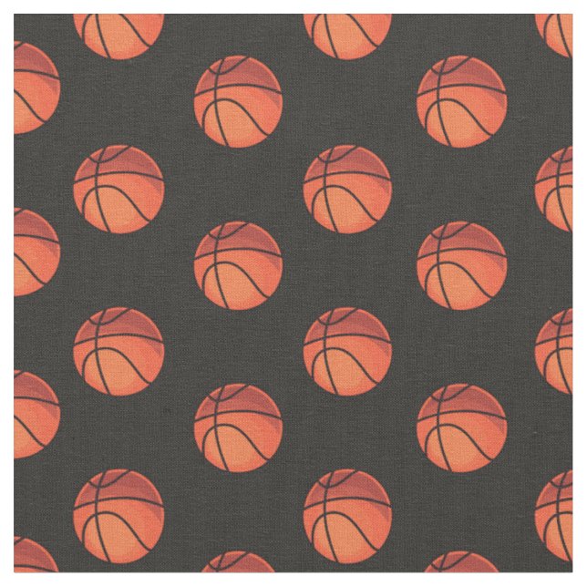 Basketballs on Black Fabric (Close Up)