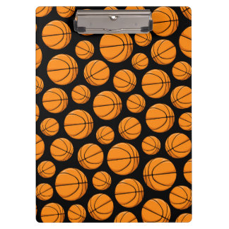 Basketballs Pattern Clipboard