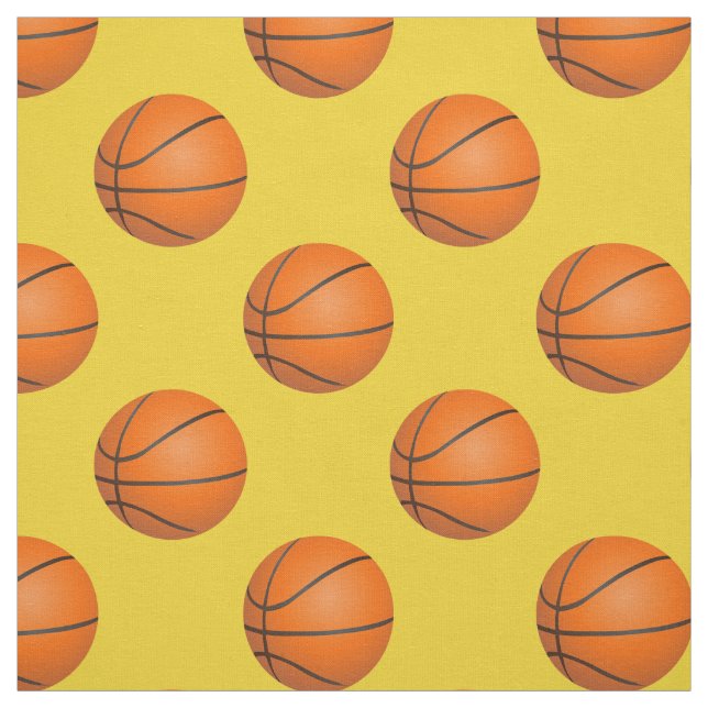 basketballs pattern fabric (Swatch)