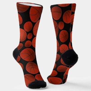 Basketballs pattern socks