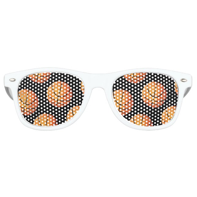 Basketballs | Sports Gift Retro Sunglasses (Front)
