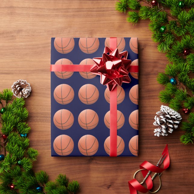 Basketballs Wrapping Paper (Holiday Gift)
