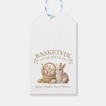 Basketful of Joy Easter Bunny with Eggs – Vintage 